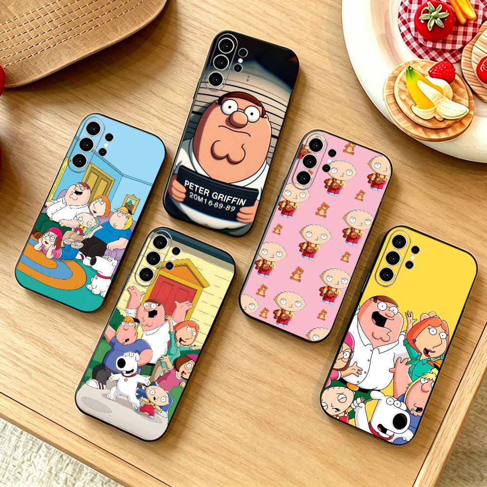 Street Fashion Official - F-Family Funny Guy 電話ケース Samsung S25、S24、S21、S22、S23、S30、Ultra、S20、Plus、Fe、Note、10、9、5G用