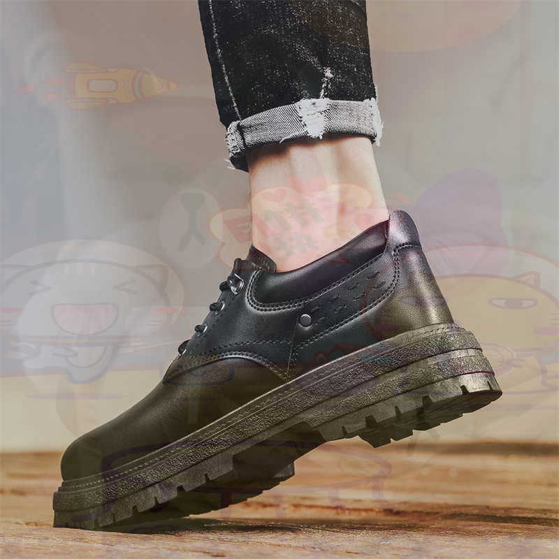 Street Fashion For Short Guys - ダーク天然皮革ファッショントレーナーテニスメンズスニーカーファッション紳士靴品質スニーカースポーツ低価格健康