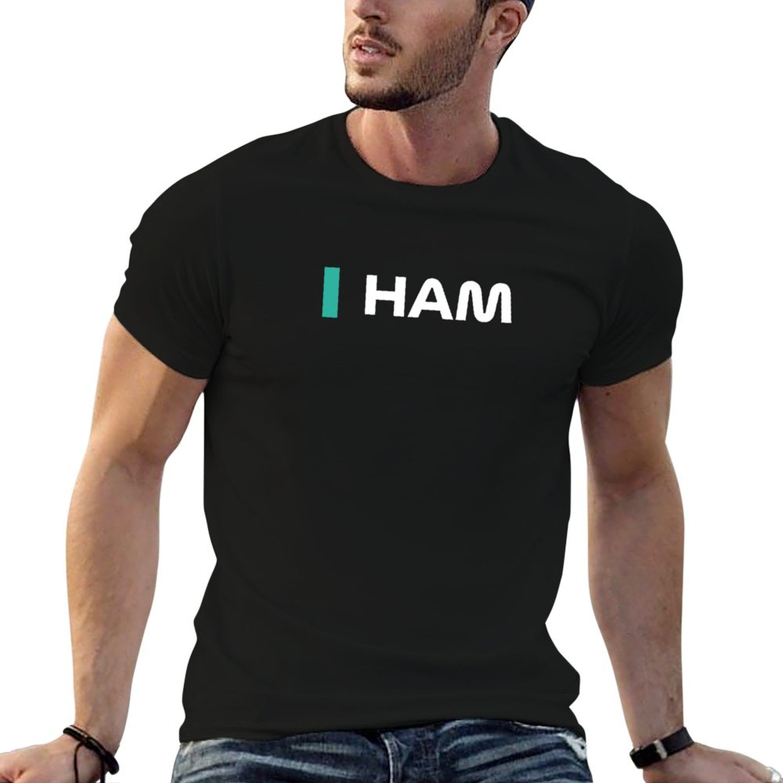 Street Fashion Bg - ハム2022シーズン - 新バージョン！ (黒地) Tシャツ ストリートファッション