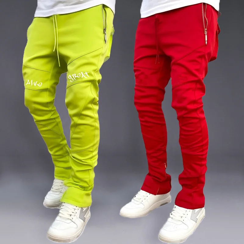 Street Fashion Brand - 韓国のメンズアンクルパンツ,ストレッチ,カジュアル,ロング,スポーツ,ファッショナブル,秋