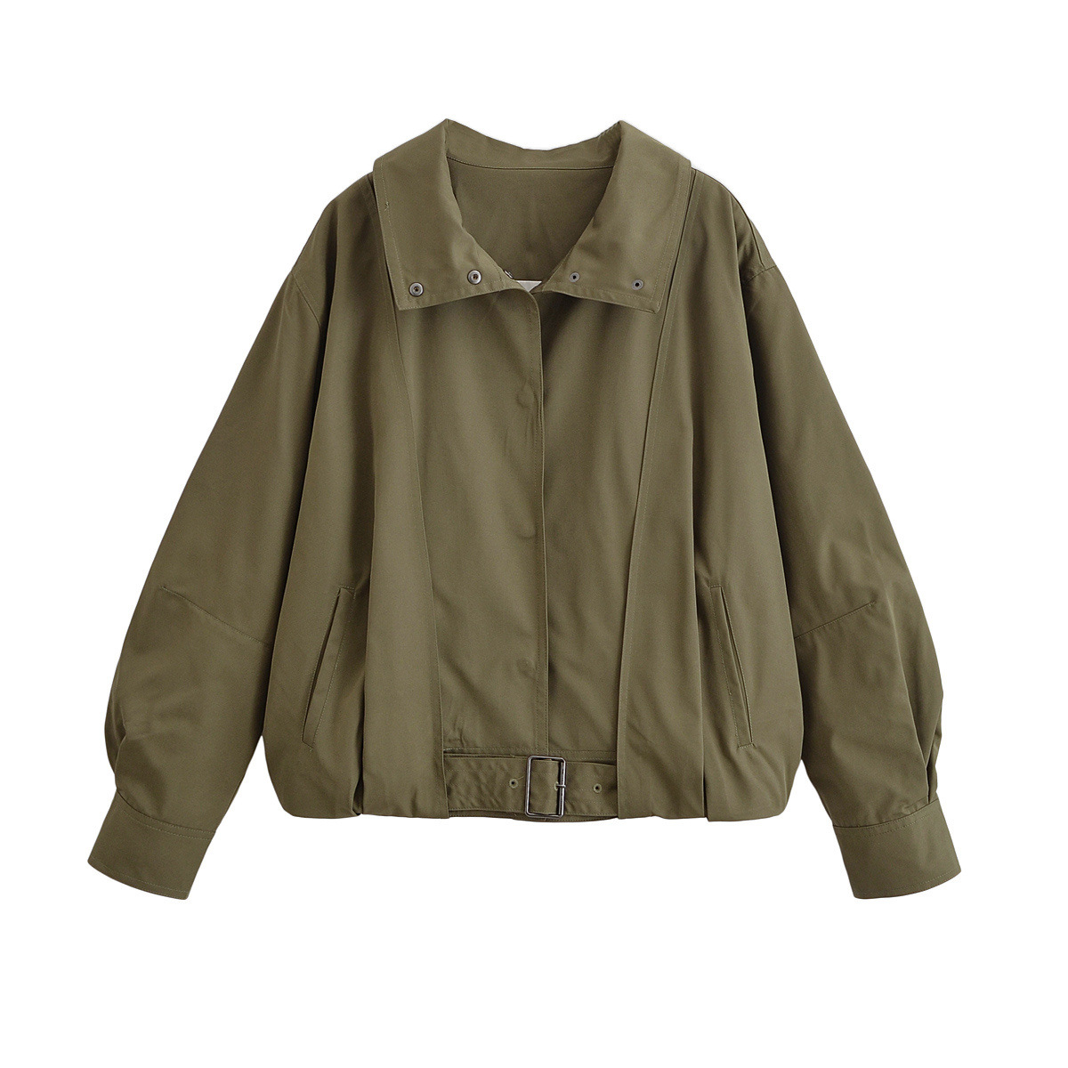Street Fashion Fall 2025 - 2025年秋新作 レディース ストリートファッション バックル ボンバージャケット