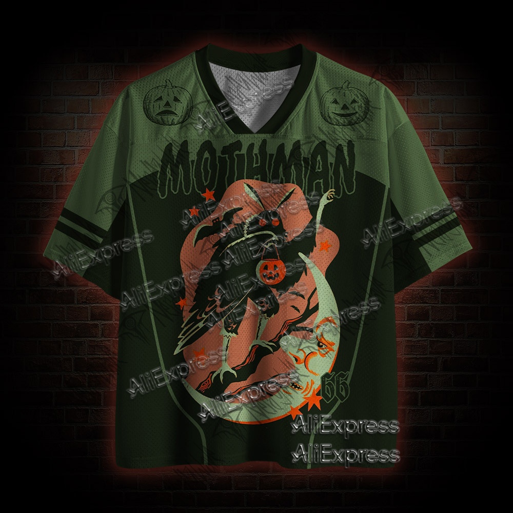 Street Fashion Hot - 売れ筋ストリートファッション速乾メッシュスポーツウェア、大人と子供向けのVネック通気性Tシャツ、ホラー映画シリーズ