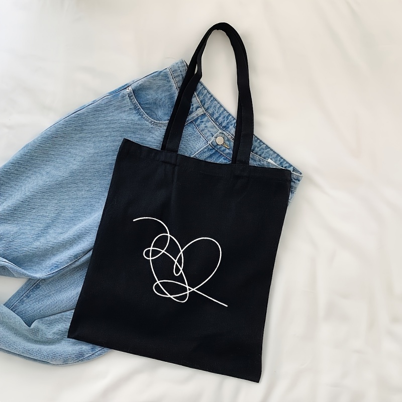 最新のキュートなミニマルライン猫の足跡柄ブラックキャンバスト - Tote Bag Canvas Print のレビューと価格