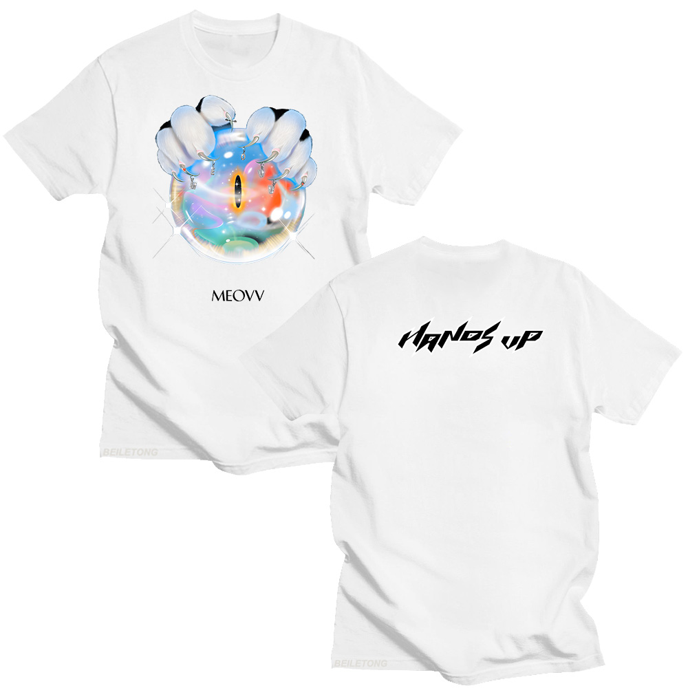 MEOVV ハンズアップ Tシャツ 2025 ファッションユ - Graphic Hoodie Streetwear のレビューと価格