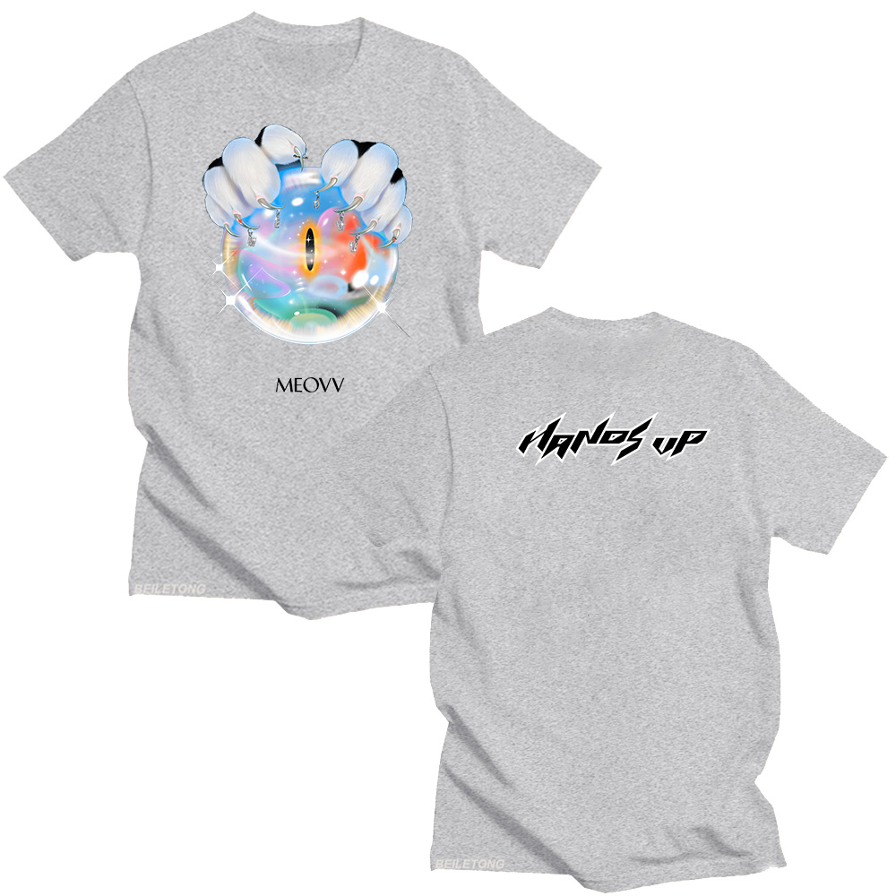 MEOVV ハンズアップ Tシャツ 2025 ファッションユ - Graphic Hoodie Streetwear のレビューと価格