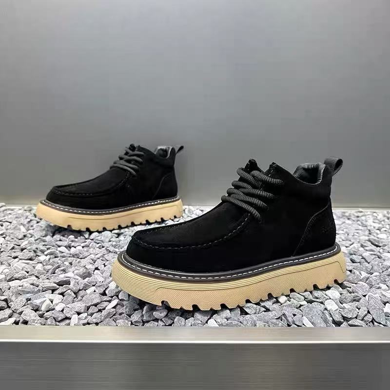 秋冬メンズプラットフォームブーツデザイナーノンスリップオート - Street Fashion Men 2025 のレビューと価格