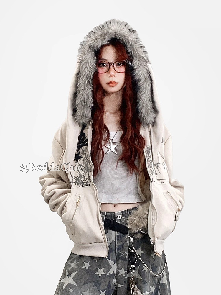 REDDACHiC 美的ジップアップグラフィックパーカージャ - Graphic Hoodie Streetwear のレビューと価格
