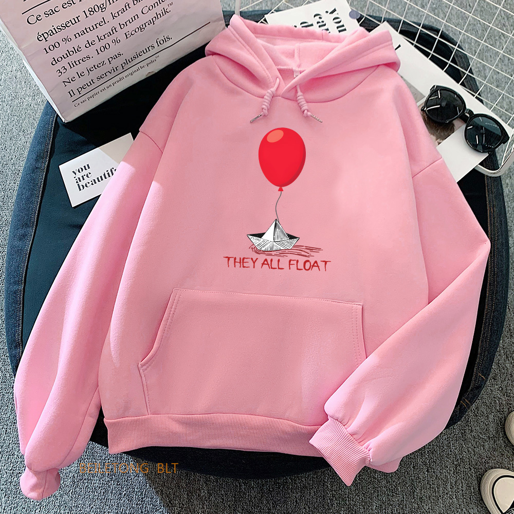 ホラー映画スティーブンキングイットピエロスウェットシャツ長袖 - Graphic Hoodie Streetwear のレビューと価格