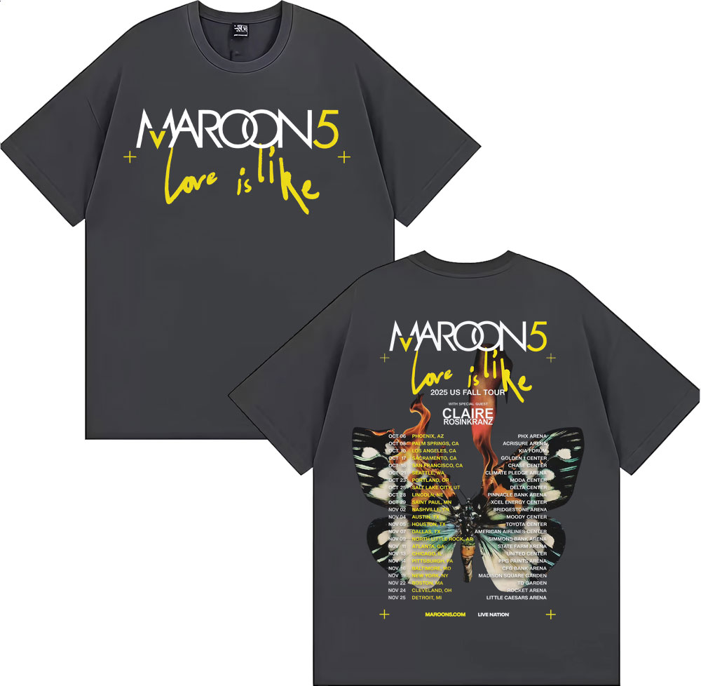 バンド マルーン5 ラブ イズ ライク US フォールツアー - Street Fashion Fall 2025 のレビューと価格