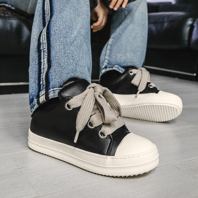 男性靴カジュアルスニーカーファッションストリートスケートボー - Street Fashion Brand のレビューと価格