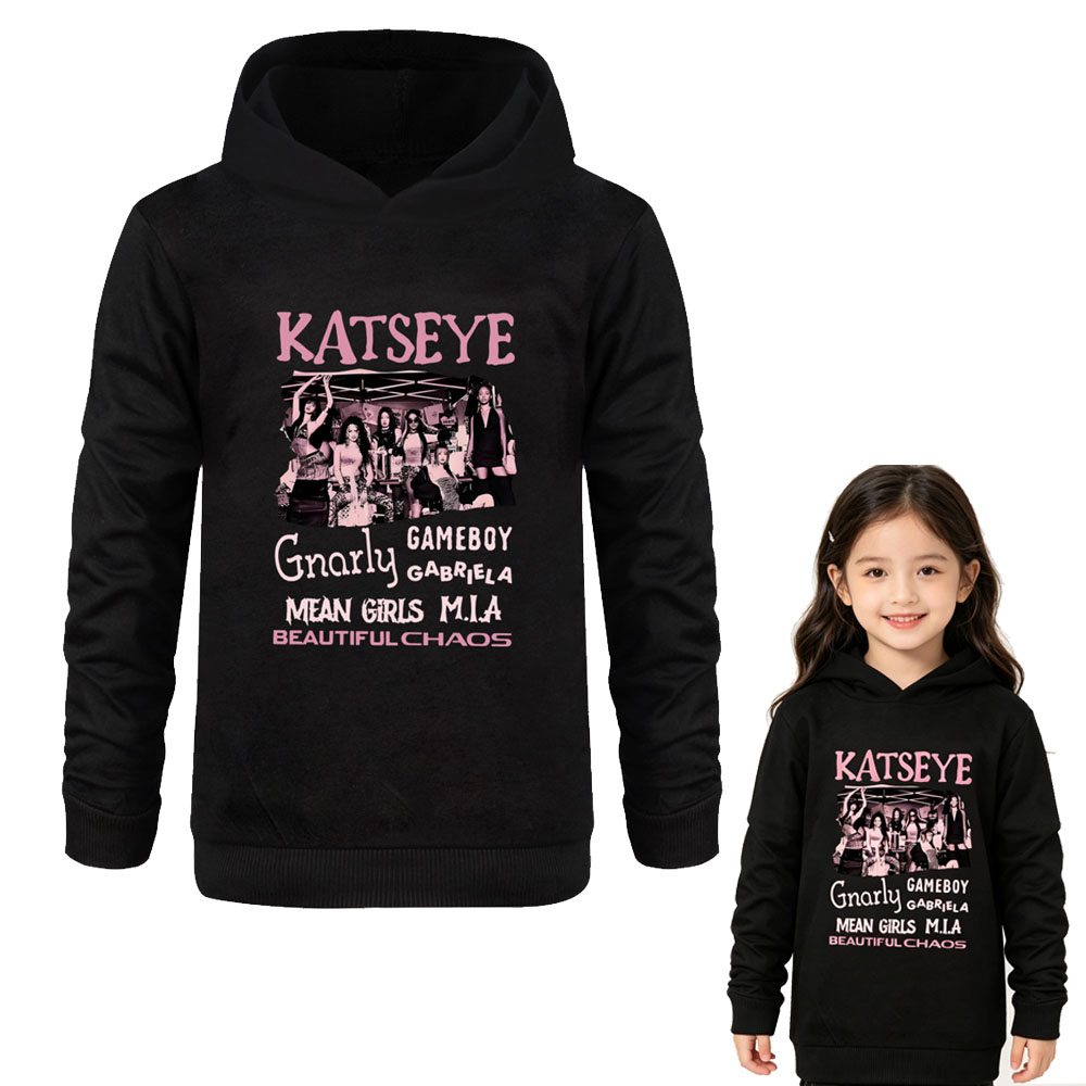 KATSEYE キッズ パーカー ガールズ ボーイズ プルオ - Graphic Hoodie Streetwear のレビューと価格