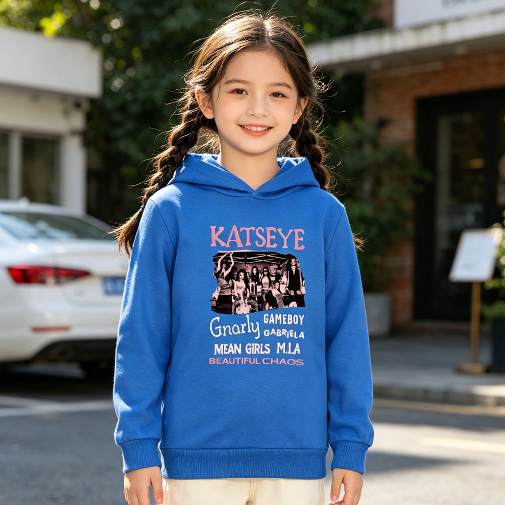 KATSEYE キッズ パーカー ガールズ ボーイズ プルオ - Graphic Hoodie Streetwear のレビューと価格