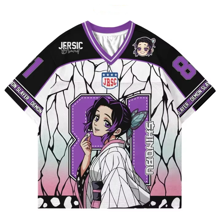 デーモンスレイヤーアニメキャラクタープリント夏半袖Tシャツユ - Street Fashion Anime のレビューと価格