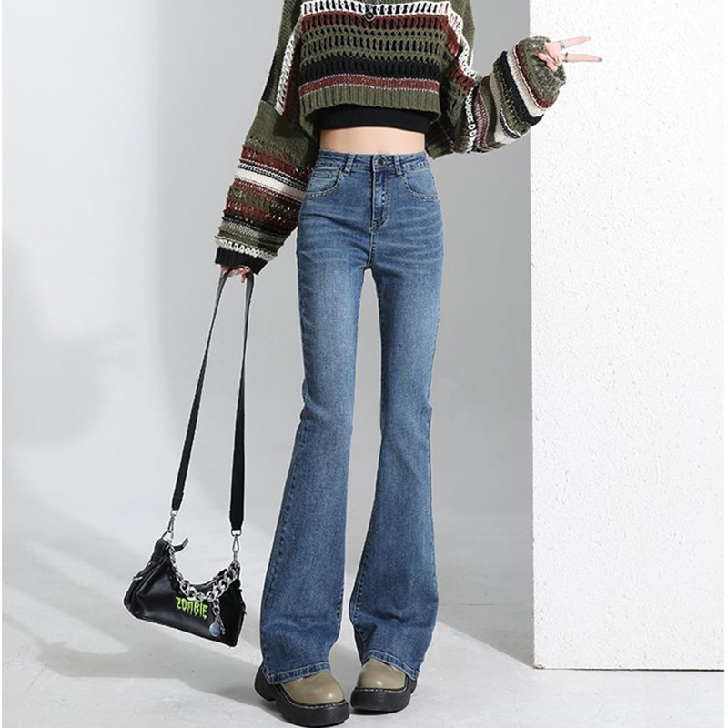 ホットセール ガールズ クラシック 韓国風 薄手 フレアデニ - Street Fashion Hot のレビューと価格