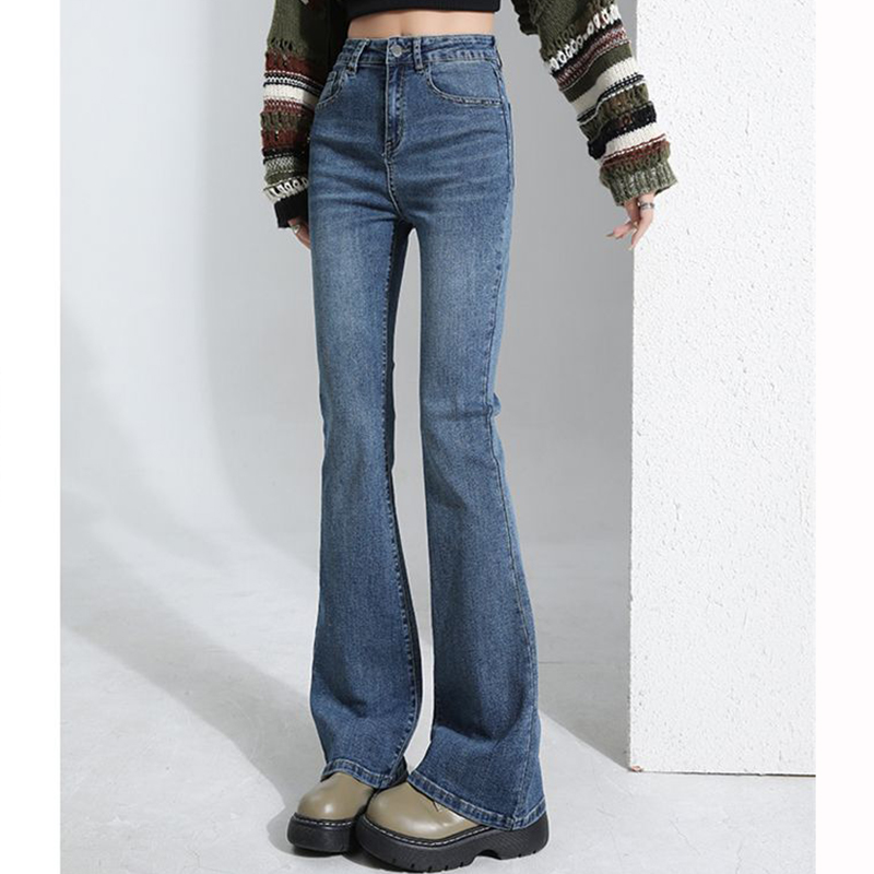 ホットセール ガールズ クラシック 韓国風 薄手 フレアデニ - Street Fashion Hot のレビューと価格