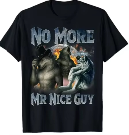 もうお人好しはやめろ！面白いアルファウルフのミーム、狂気の連 - Street Fashion For Short Guys のレビューと価格