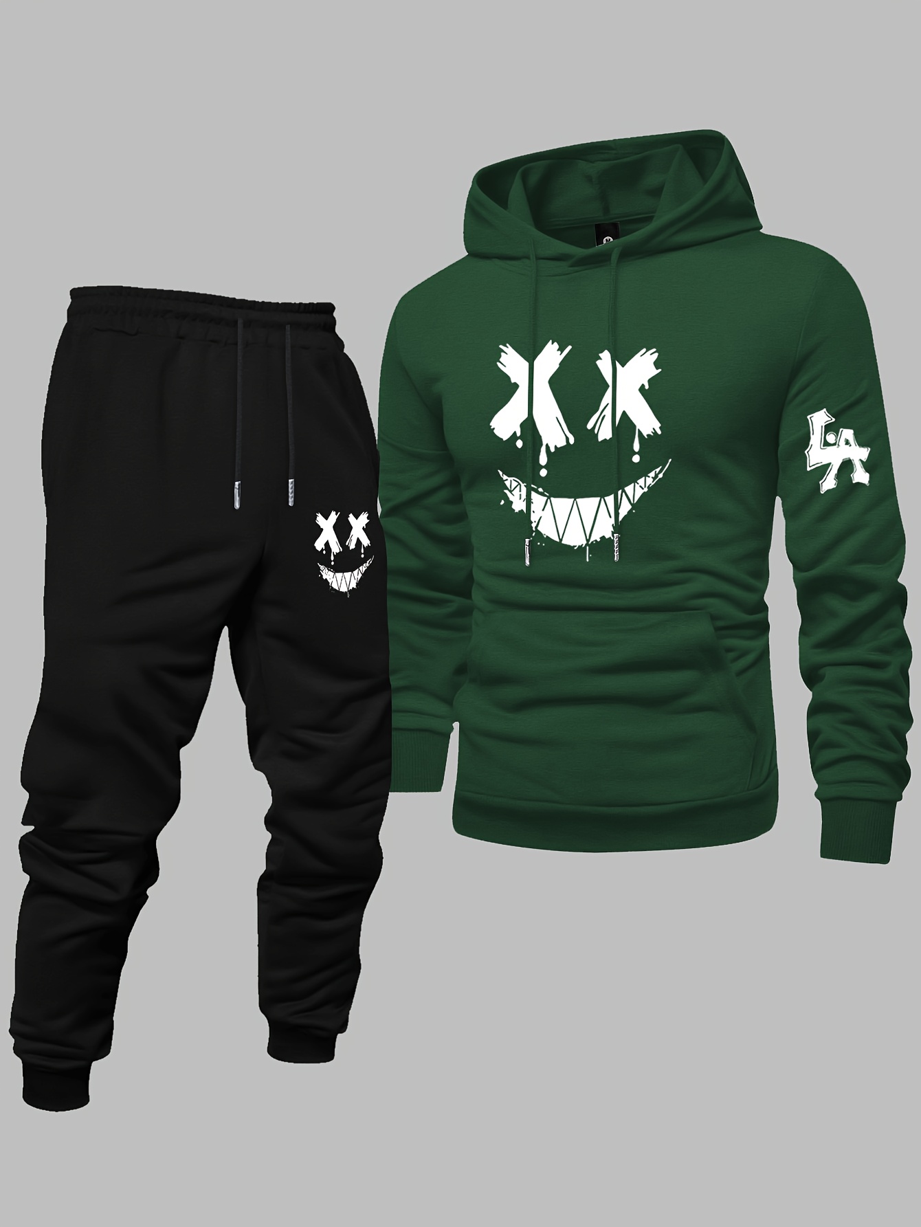 2026年メンズトレンドストリートウェアトラックスーツ上下セ - Graphic Hoodie Streetwear のレビューと価格