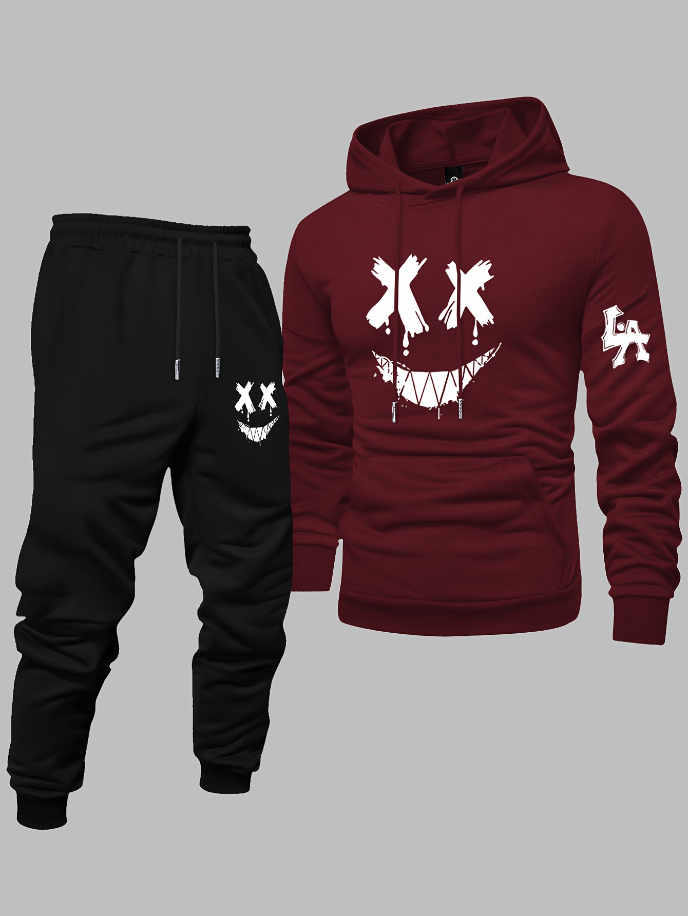 2026年メンズトレンドストリートウェアトラックスーツ上下セ - Graphic Hoodie Streetwear のレビューと価格