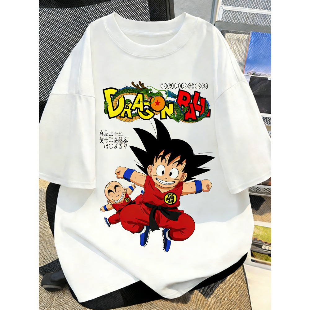 プラスサイズドラゴンボールアニメプリント男性、女性夏の Tシ - Street Fashion Anime のレビューと価格