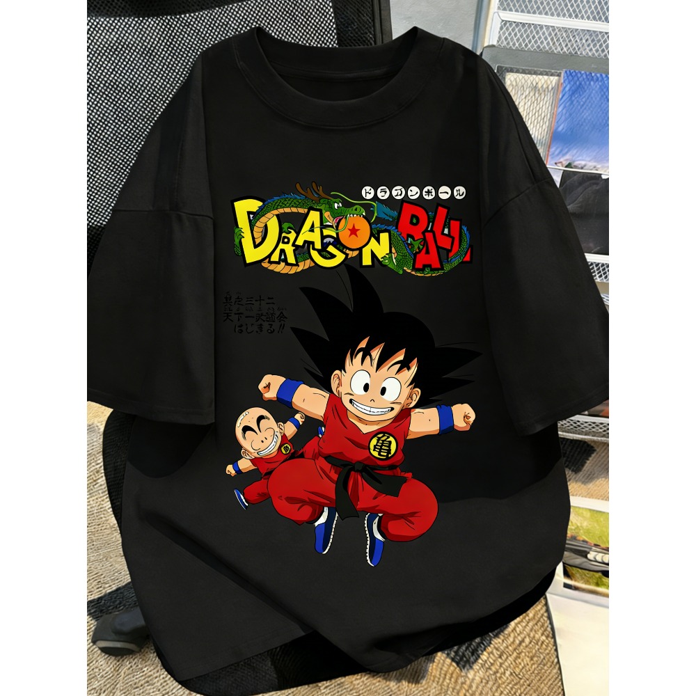 プラスサイズドラゴンボールアニメプリント男性、女性夏の Tシ - Street Fashion Anime のレビューと価格