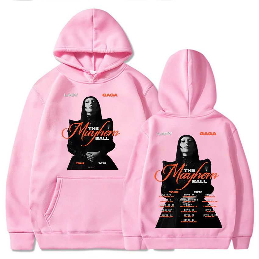 レディー・ガガ ザ・メイヘム・ボール・ツアー 2025 パー - Graphic Hoodie Streetwear のレビューと価格