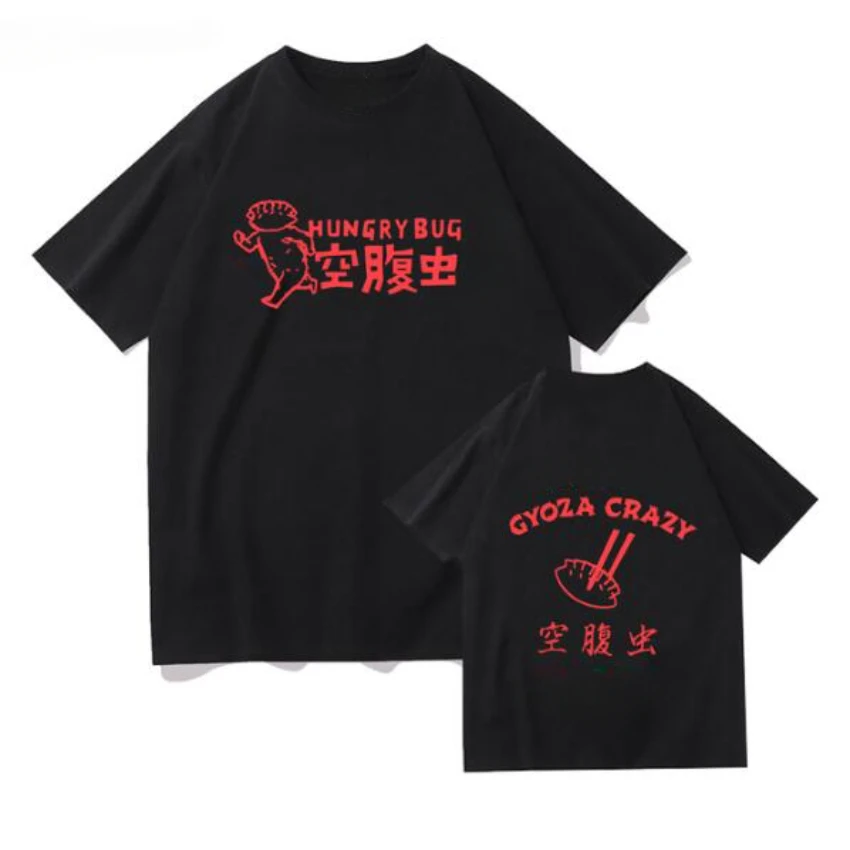 男性と女性のためのユニセックスTシャツ,漫画のプリントが施さ - Street Fashion Anime のレビューと価格