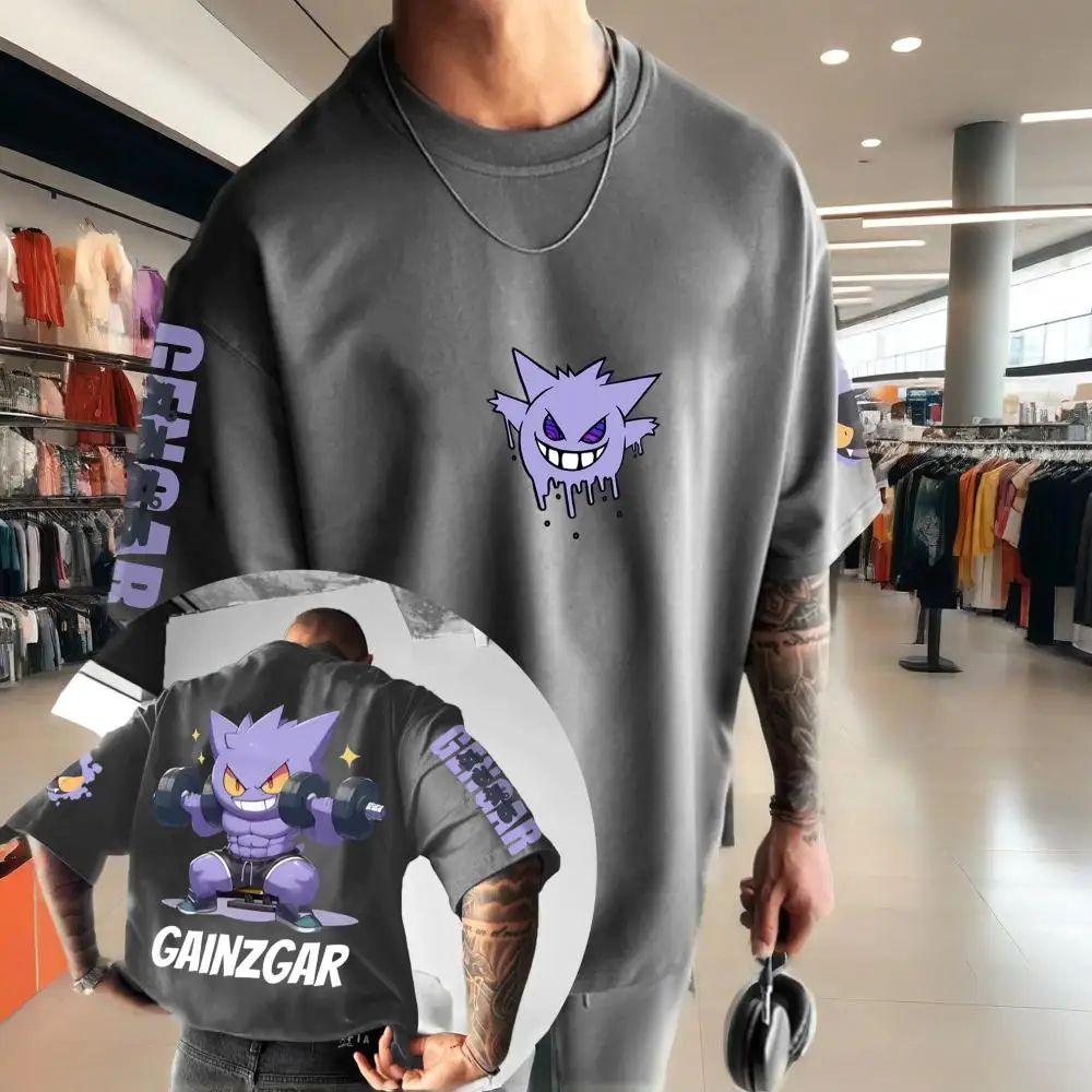 ポケモンアニメーション派生品ゲンガー印刷Tシャツ男性と女性の - Street Fashion Brand のレビューと価格