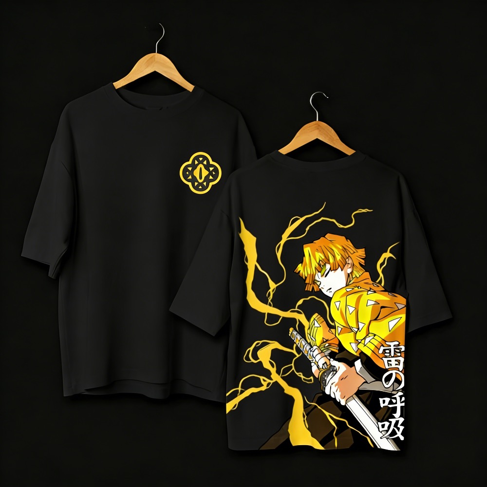 プラスサイズデーモンスレイヤーアニメプリント男性、女性 Tシ - Street Fashion Anime のレビューと価格