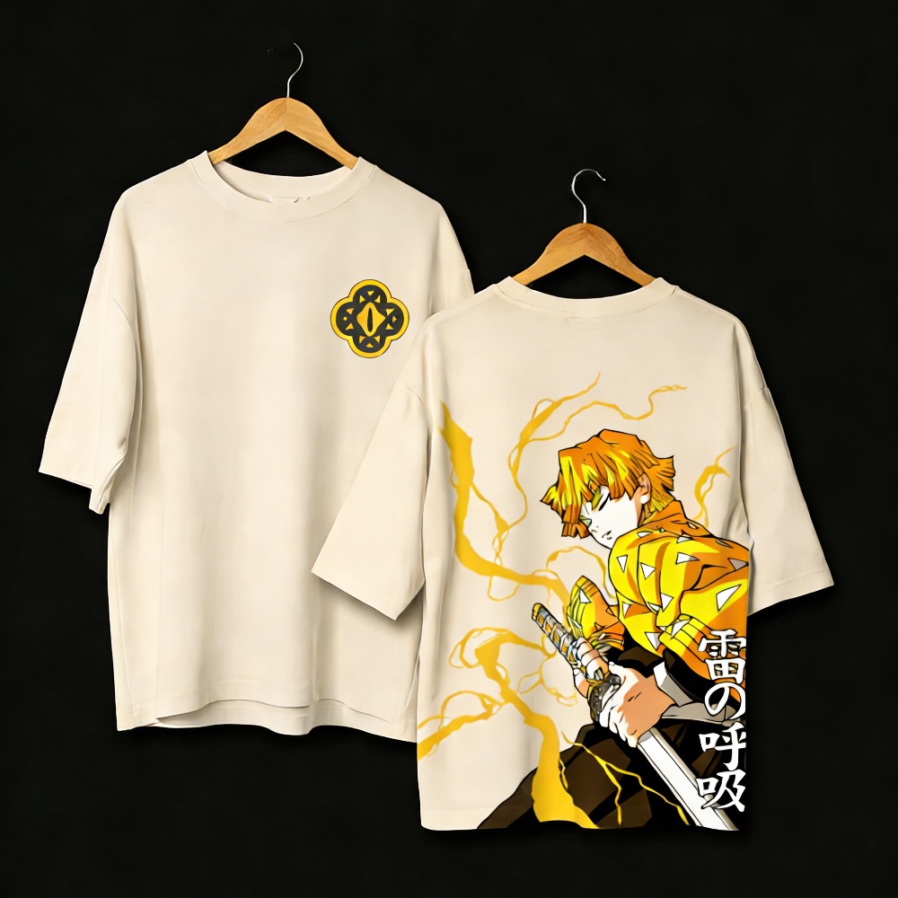 プラスサイズデーモンスレイヤーアニメプリント男性、女性 Tシ - Street Fashion Anime のレビューと価格