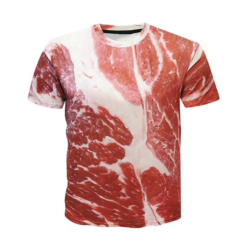 メンズリボンプリントTシャツ,ラウンドネックTシャツ,ラージ - Street Fashion Elements のレビューと価格